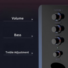 2.1 Channel Combo Speaker System with Subwoofer - USB Powered, Stereo Sound for PC, Laptop, Game Console, TV, and More - Ideal for Home Entertainment, Gaming, and Outdoor Activities, Entertainment System|Modern Speaker Design|Durable Build Quality, 2.1 Channel Sound