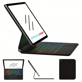 Keyboard Case For IPad Air 11-inch (M2) & IPad Pro 11 Inch (1st/2nd/3rd/4th Generation) Magic-Style Magnetic Keyboard Case With Multi-Touch Trackpad Compatible With 10.9