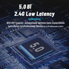 PS5 Gaming Headphones with 2.4G/BT/Wired 3-in-1 Connection, ENC Noise Cancellation, HD Vibrator, 25ms Low Latency, 50mm Large Speaker, RGB RGB Effect, Plug-in Mic, Adjustable Ear Cups, Pc, Laptop, Gaming Headphones, Pc Gaming, Modern Headphones