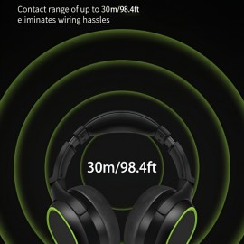 D-815Head-mounted wireless gaming headphones with large earmuffs, over-ear headphones, large battery, long battery life, heavy bass, HiFi heavy bass headphones with radio function, game music ears, foldable, adjustable, rotatable headphones, can answer calls, wireless  supports TF card playback, AUX cable, smart device, large speaker Type-C interface headphones can switch to music headphones, Wired Headphones, Headphones Noise Cancelling, Headphones Wired, Gaming Headset,
