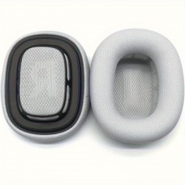 1Pair Earpads Cushions for Max Wireless Headphone, Ear Pads Replacement Sponge Cover with Knit-mesh Structure, Noise Isolation Foam, Headset Spare Accessories