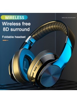 Upgraded 320 Wireless Headphones with 8D Surround Sound, Foldable Design, and Wireless Free 8D Surround.