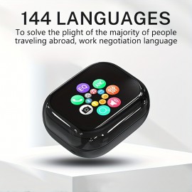 Ai Translator Earbuds Smart Touch Screen Translator Earphone 144 Languages Translator EarbudsTravel Abroad Easy Conversation Translating Earbuds International Conversation Multilingual Translator Lightweight Earphones Modern Translator Christmas gift