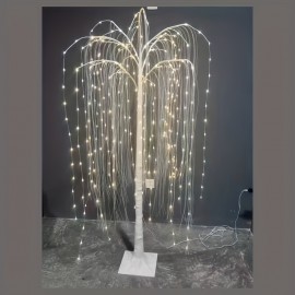 [1pc 120cm Willow Tree Lamp] 1pc USB 120cm willow tree lamp, home decoration lamp, Christmas and Thanksgiving party lighting landscape tree