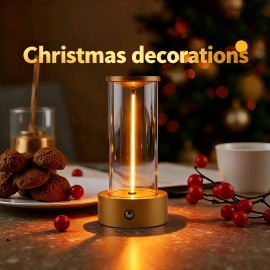 Charging Touch Quantum Bedside Lamp, 3 Colors Adjustable for Dining Room, Bar, Home, Living Room, Study, Bedroom Night Light, Plug-in Ambient Lighting, Gift Holiday Present, Home Decor, Christmas Decoration