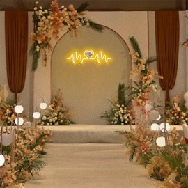 Personalized LED Neon Heart Photo Light - USB Powered, Customizable Wall Decor with Love Design, Perfect Gift for Couples, Weddings, Birthdays, Valentine's Day, Mother's Day, Home Decor