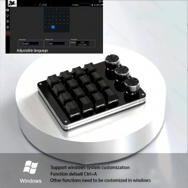 Sixteen-key compact keyboard with multiple key combinations for quick customization, convenient office design, keyboard drawing, keyboard, mechanical keyboard for windows system(The keyboard is wired only).,  Quick Access Keys, Portable Keyboard
