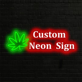 1pc Custom Double row Maple Neon - unique neon signs for wall decor, personalized neon sign with dimmer - stylish bedroom decor, customizable design, perfect gift for weddings, birthdays and party celebrations, essential party decor supplies