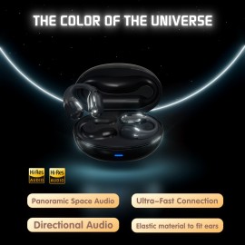 New Clip-On Wireless Earbuds, Over-Ear Music Sports Running Headphones with Ultra-Long Battery Life and Open-Ear Design, Open Ear Headphones, Lightweight Headphones, Clipon Earbuds, Comfortable Wear, Sweatresistant Design, Noisefree Audio, Touch