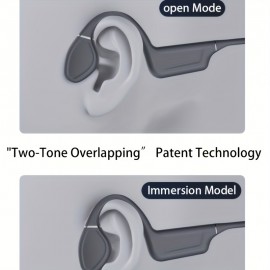 Wireless Over-Ear Open ENC Noise-Canceling Bone Conduction Bluetooth Headphones for Business Calls and Music