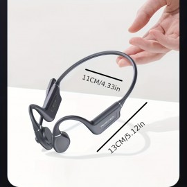 Wireless Over-Ear Open ENC Noise-Canceling Bone Conduction Bluetooth Headphones for Business Calls and Music